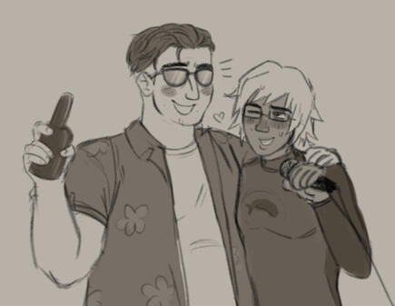 mine and a friend's oc